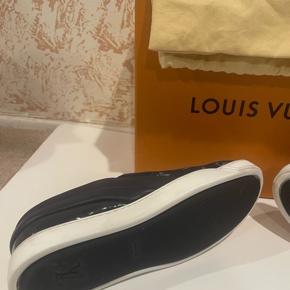 These are Denim LV skate sneakers. - Picture 12 of 14